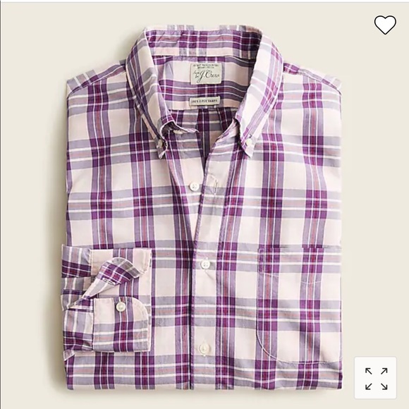 J. Crew Other - Secret Wash organic cotton poplin shirt
